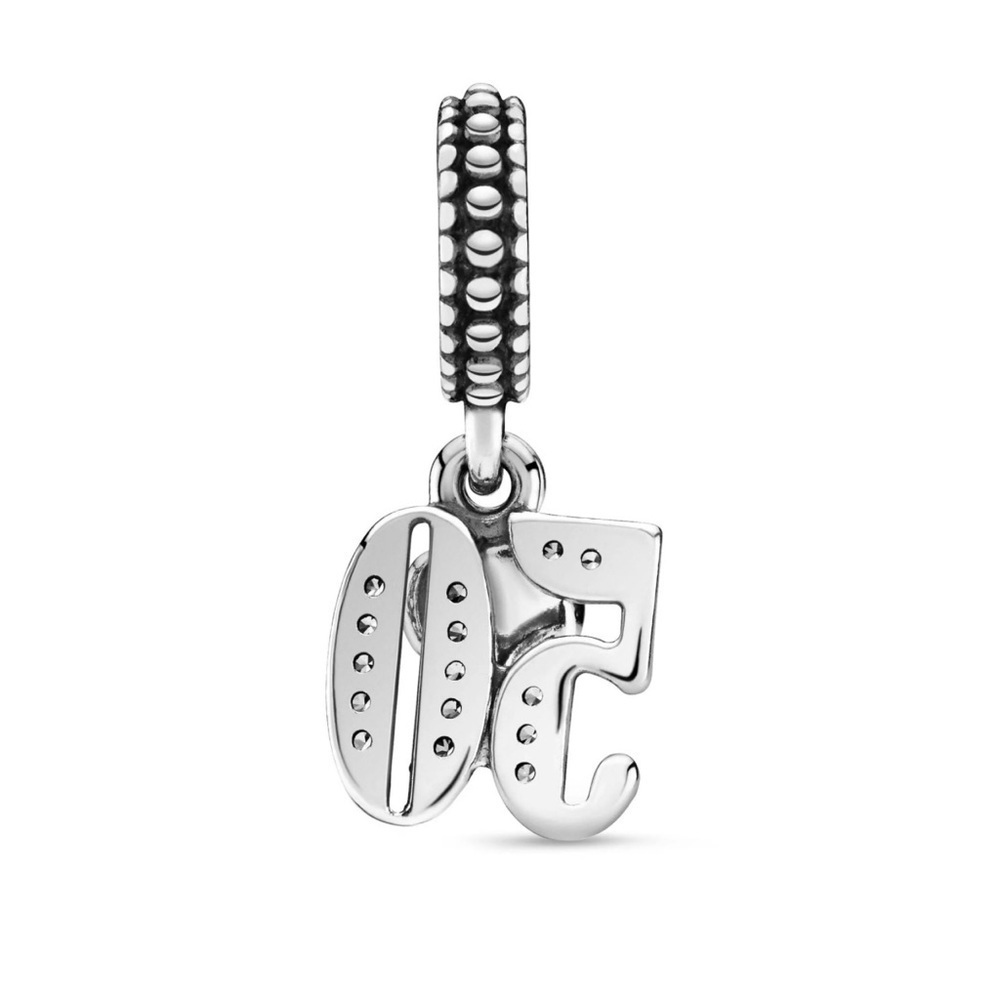 Authentic Pandora 50th Celebration 50 Dangle Charm Jewelry S925 ALE - Picture 5 of 7